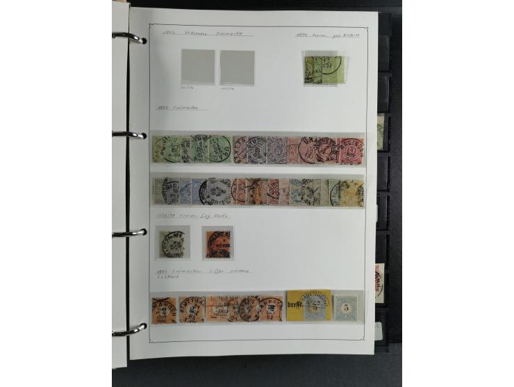 Baden bis Württemberg, umfangreiche gestempelte und ungebraucht/postfrische Sammlung inkl. Doubletten mit Briefen und Ganzsac