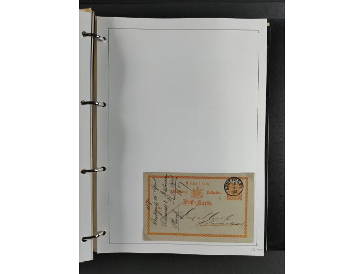 Baden bis Württemberg, umfangreiche gestempelte und ungebraucht/postfrische Sammlung inkl. Doubletten mit Briefen und Ganzsac