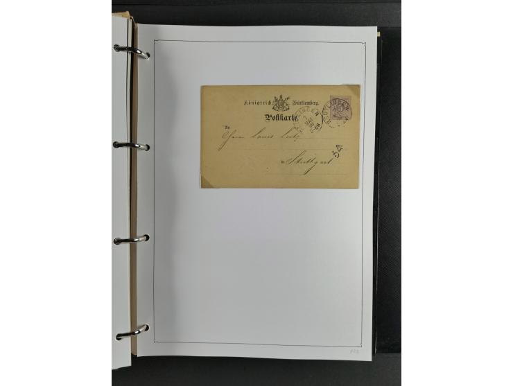 Baden bis Württemberg, umfangreiche gestempelte und ungebraucht/postfrische Sammlung inkl. Doubletten mit Briefen und Ganzsac