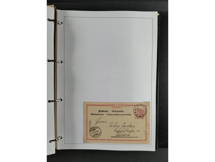 Baden bis Württemberg, umfangreiche gestempelte und ungebraucht/postfrische Sammlung inkl. Doubletten mit Briefen und Ganzsac