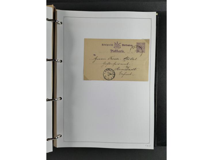 Baden bis Württemberg, umfangreiche gestempelte und ungebraucht/postfrische Sammlung inkl. Doubletten mit Briefen und Ganzsac