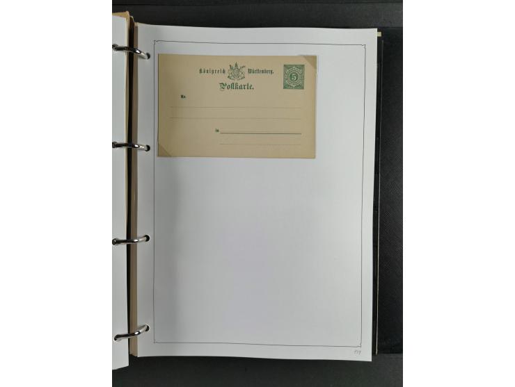 Baden bis Württemberg, umfangreiche gestempelte und ungebraucht/postfrische Sammlung inkl. Doubletten mit Briefen und Ganzsac
