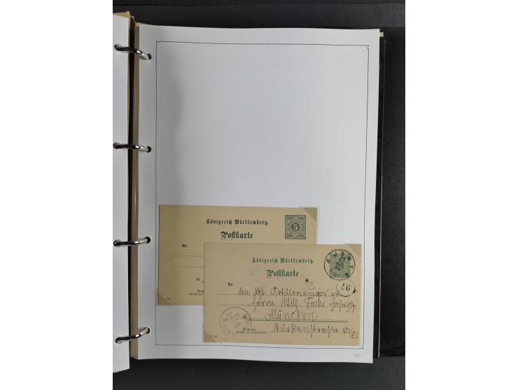 Baden bis Württemberg, umfangreiche gestempelte und ungebraucht/postfrische Sammlung inkl. Doubletten mit Briefen und Ganzsac