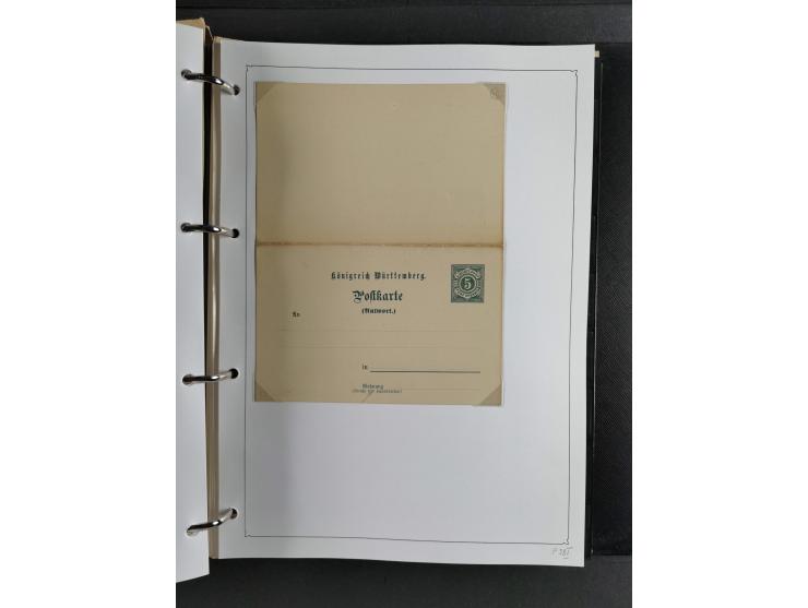 Baden bis Württemberg, umfangreiche gestempelte und ungebraucht/postfrische Sammlung inkl. Doubletten mit Briefen und Ganzsac