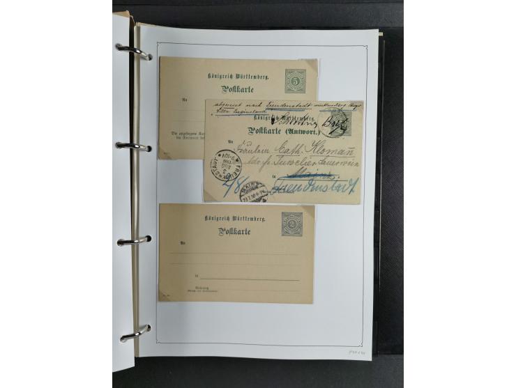 Baden bis Württemberg, umfangreiche gestempelte und ungebraucht/postfrische Sammlung inkl. Doubletten mit Briefen und Ganzsac