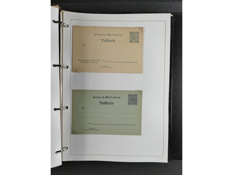 Baden bis Württemberg, umfangreiche gestempelte und ungebraucht/postfrische Sammlung inkl. Doubletten mit Briefen und Ganzsac