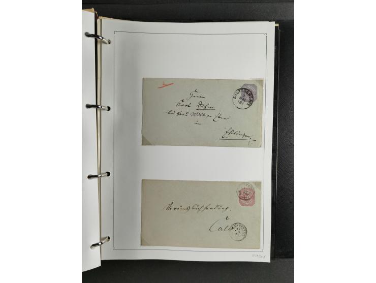 Baden bis Württemberg, umfangreiche gestempelte und ungebraucht/postfrische Sammlung inkl. Doubletten mit Briefen und Ganzsac