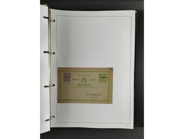 Baden bis Württemberg, umfangreiche gestempelte und ungebraucht/postfrische Sammlung inkl. Doubletten mit Briefen und Ganzsac