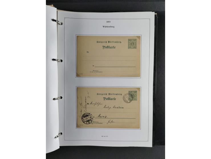 Baden bis Württemberg, umfangreiche gestempelte und ungebraucht/postfrische Sammlung inkl. Doubletten mit Briefen und Ganzsac