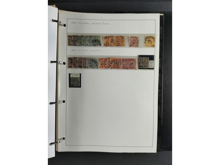 Baden bis Württemberg, umfangreiche gestempelte und ungebraucht/postfrische Sammlung inkl. Doubletten mit Briefen und Ganzsac