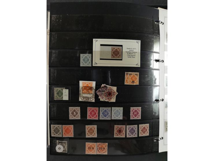 Baden bis Württemberg, umfangreiche gestempelte und ungebraucht/postfrische Sammlung inkl. Doubletten mit Briefen und Ganzsac