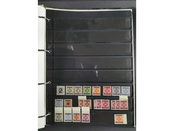 Baden bis Württemberg, umfangreiche gestempelte und ungebraucht/postfrische Sammlung inkl. Doubletten mit Briefen und Ganzsac