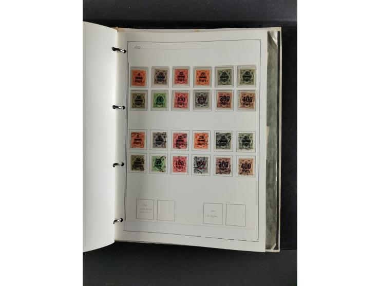 Baden bis Württemberg, umfangreiche gestempelte und ungebraucht/postfrische Sammlung inkl. Doubletten mit Briefen und Ganzsac