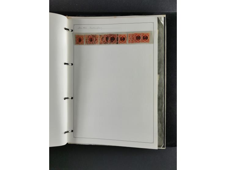 Baden bis Württemberg, umfangreiche gestempelte und ungebraucht/postfrische Sammlung inkl. Doubletten mit Briefen und Ganzsac