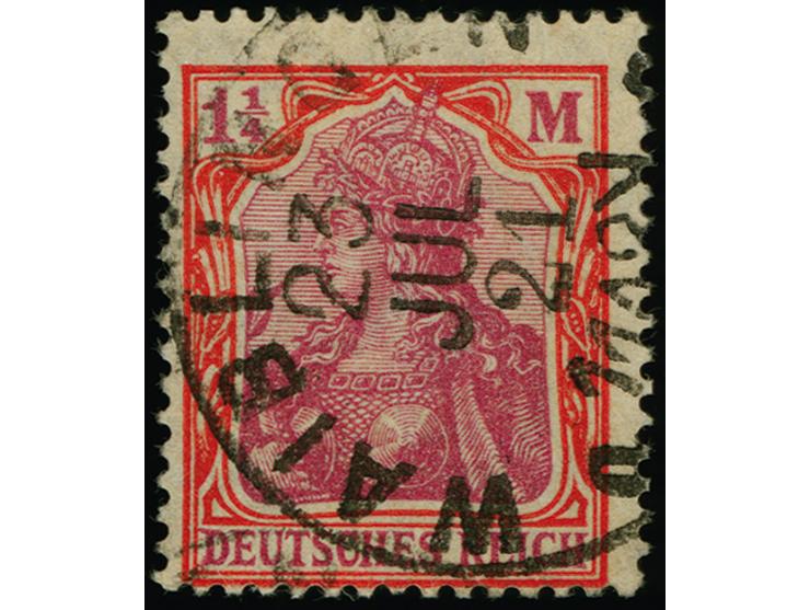 1920, Germania 1¼ M. mit Vierpaß-Wasserzeichen, sauber mit “WAIBLIGEN 23 JUL 21”, sehr gute Erhaltung, Fotoattest Meyer BPP (