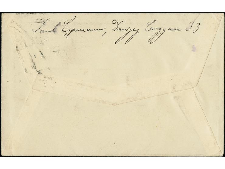 1920, Germania 80 Pfg. karmin (metallisch glänzend)/schwarz auf hellrot und 10 Pfg. dunkelkarminrot je mit klarem Stempel “DA