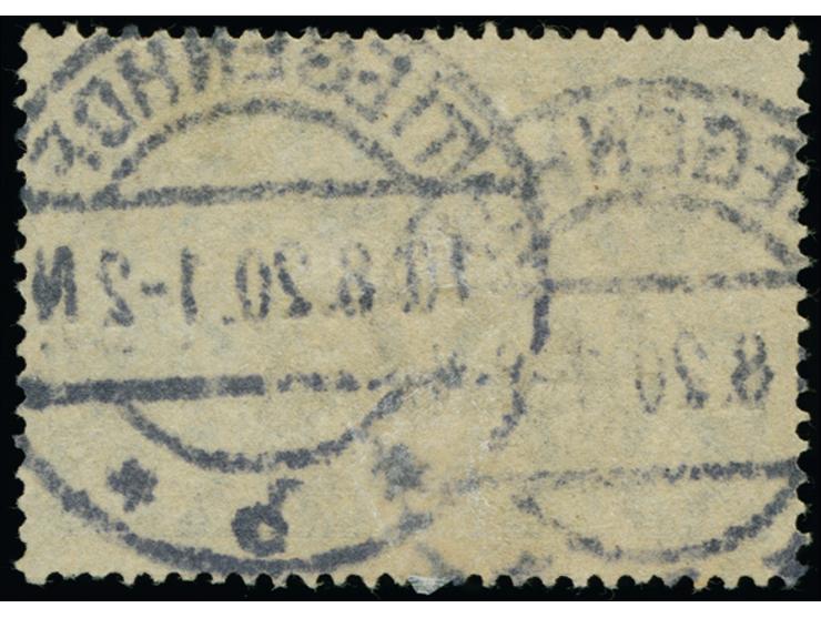 1920, 2 M. schwärzlichblau bis schwarzblau, sauber mit zeitgerechter Entwertung "TIEGENHOF *b* 10.8.20, in einwandfreier Erha