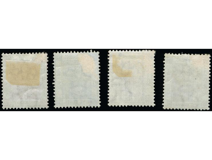 1880, new colours with wm. CC, 2 c.-48 c., all 4 values with nice fresh colours, unused with part o.g., very fine