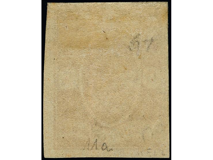 ½ Groschen hellrotbraun, farbfrisch und voll- bis breitrandig, ungebraucht mit Originalgummi. einwandfrei. Fotobefund Berger 