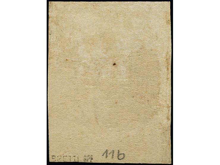 ½ Groschen dunkelbraun, farbfrisch und voll- bis breitrandig, ungebraucht mit Originalgummi. einwandfrei. Signiert Brettl BPP