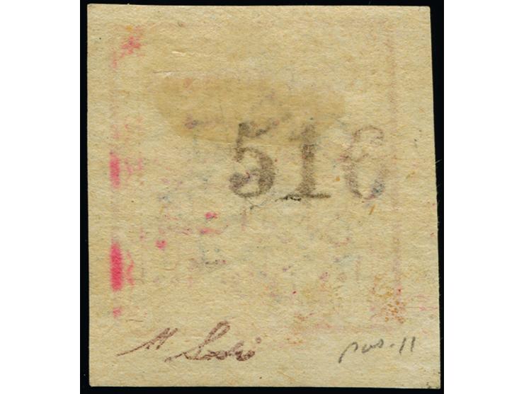100 tomans with control number 516, very lightly cancelled by Hamadan c.d.s. Fine and rare. Certificate Sadri (by mistake as 