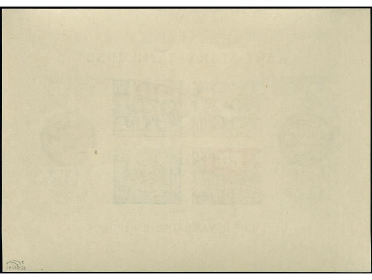 Karl Marx-Block 10-84 Pfennig geschnitten mit waagerechtem Wasserzeichen 2 in Type I, postfrisch, in tadelloser Erhaltung. Ei