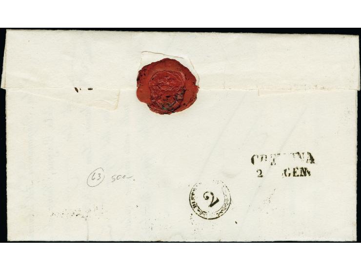 "MILANO/1-1/51", Ra. auf Handpapier 5 Centesimi und 10 Centesimi, voll- bis breitrandig und farbfrisch, auf Briefhülle nach C