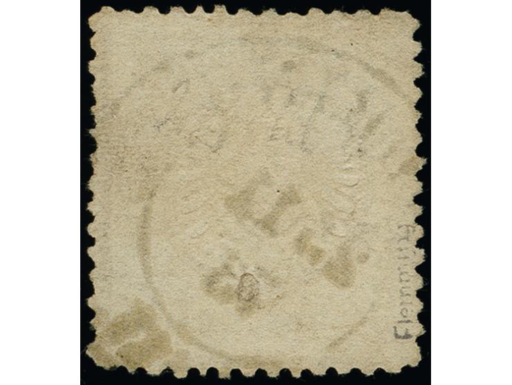 5 Groschen lehmgraubraun, ELBINGER POSTFÄLSCHUNG auf dickerem Papier mit etwas unebener Zähnung und sauber mit DKr. “ELBING 2