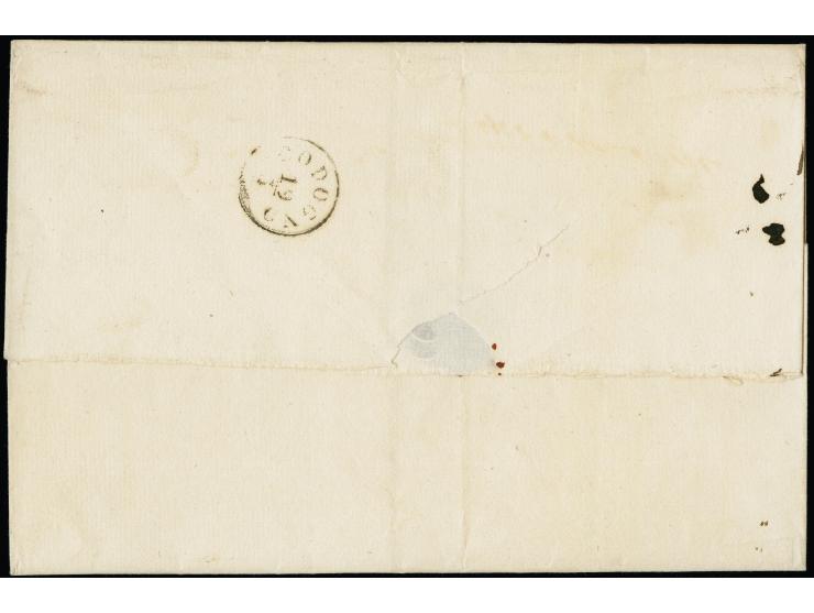 "LODI 18/3", Zier-DKr. auf 1858, 15 Soldi, Type I, auf Briefhülle der 3.Gewichtsstufe nach Codogno.