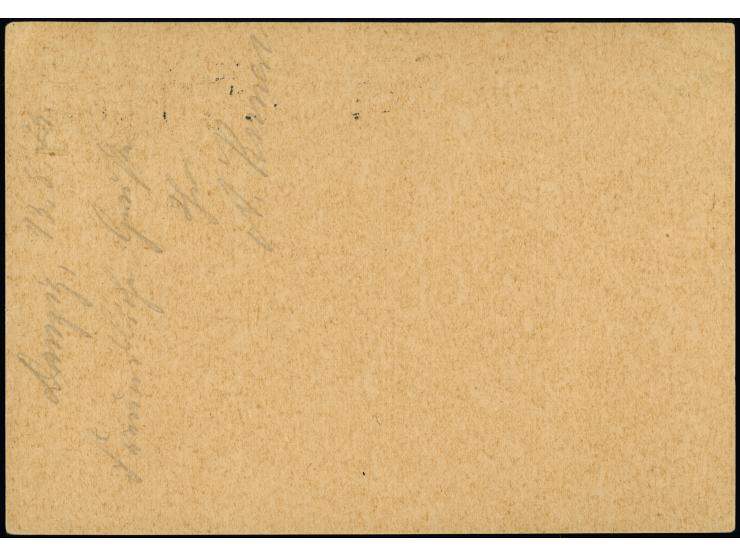 “DANZIG 5 ** 13.8.29 - AUSSTELLUNG IM REIN DER HAUSFRAU…” (mit Wellenlinien links, Wolff 5.2) auf Bild-Ganzsachenkarte 10 Pfe