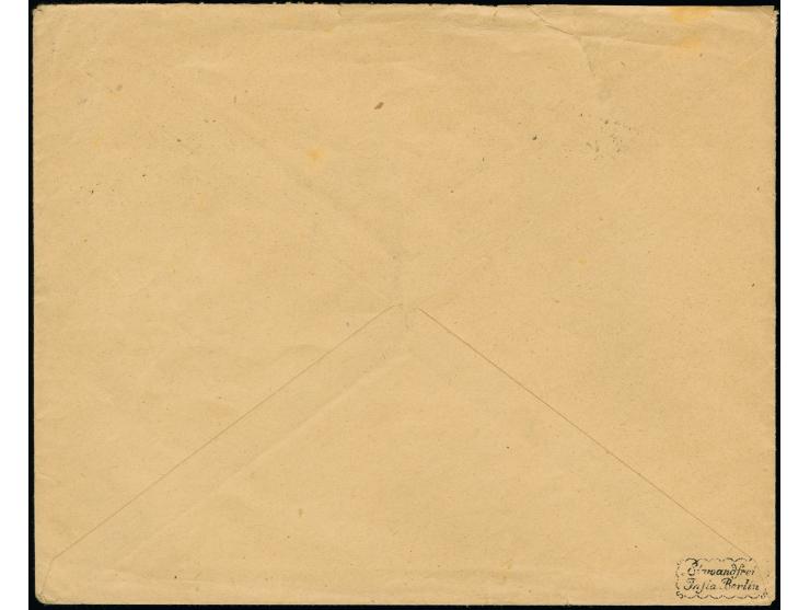 1923, Kleinrentnerhilfe 100 Mark mit Stempel “TIEGENHOF (FREIE STADT DANZIG) 13.4.23” als tarifgerechte Einzelfrankatur auf F