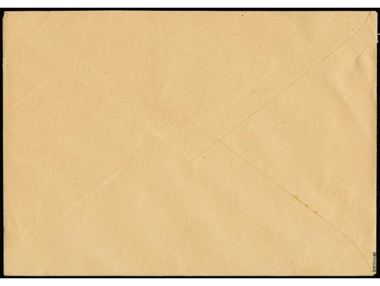 Frank-Marke 20 Gr. zusammen mit Hitler 2 Gr. im senkrechten Paar mit Stempel “LUBLIN 4 * c * 11 VI 43 20” auf Brief adressier