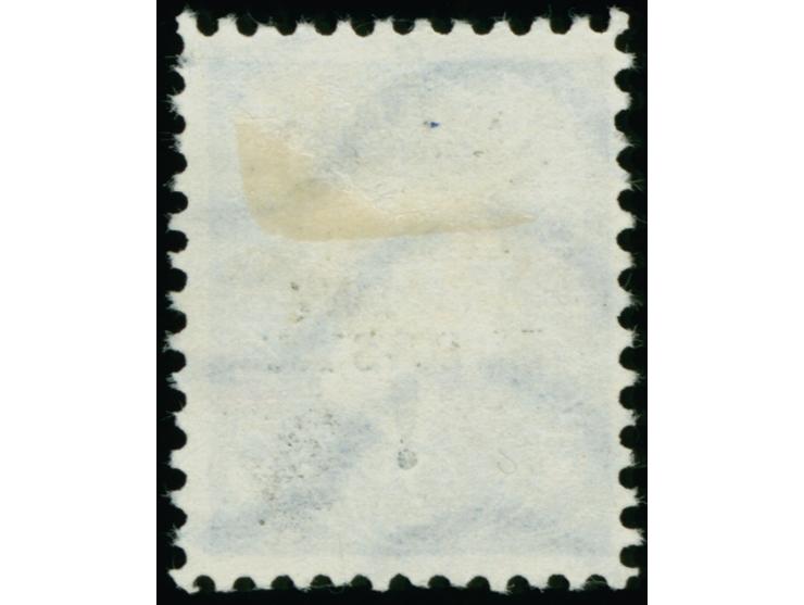 1944, &nbsp;"AAAO - COME-ON GERMANY EXPECTS YOU !" 2½d. schwärzlichultramarin, ohne Gummi, oben rechts ein Zahn ausgerissen, 