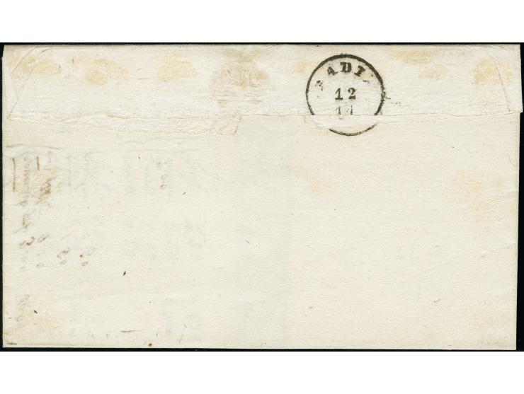"LENDINARA 12/11", Dreiringstempel, sauber auf 1863, 2 Soldi und 3 Soldi, auf Briefhülle nach Pavia. Signiert Alberto Diena.&
