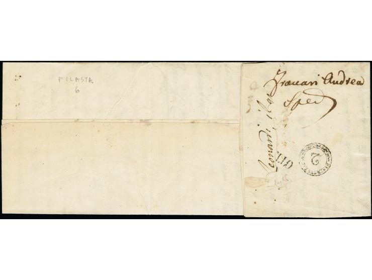 "MONTEBELLO 27 DIC.", L2, auf Handpapier 15 Centesimi, und (rückseitig geklebt) Erstdruck 30 Centesimi, beide voll- bis breit