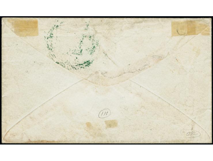 Wells, Fargo &amp; Co, $1.00 red Pony Express, margins close to touching, affixed to 10 c. star die postal stationery entire 