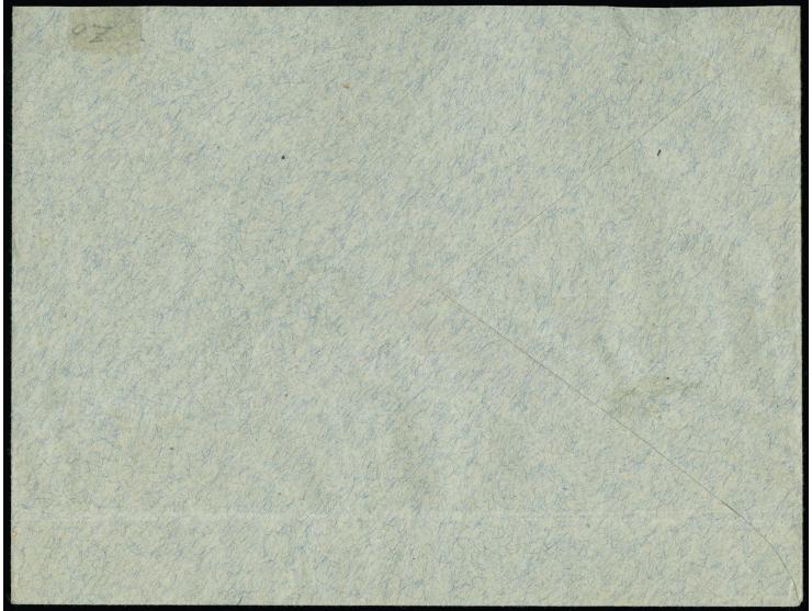 1915, Stadtpostmarke 6 Gr. auf 5 Gr. mit violettem Aufdruck, Oberrandstück mit Stadtpostsiegel auf Firmenvordruckbrief mit Ge