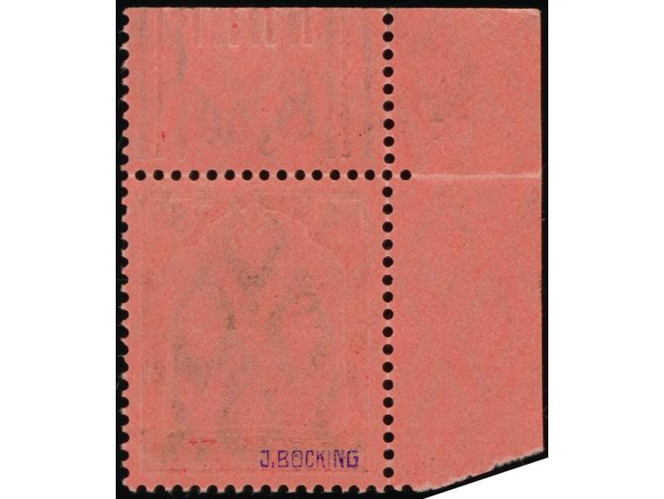 1920, 80 Pfg. mit Walzendruck-Oberrand, Bogenränder vorgefaltet, postfrisch, einwandfrei, Fotoattest Braun BPP (2016)