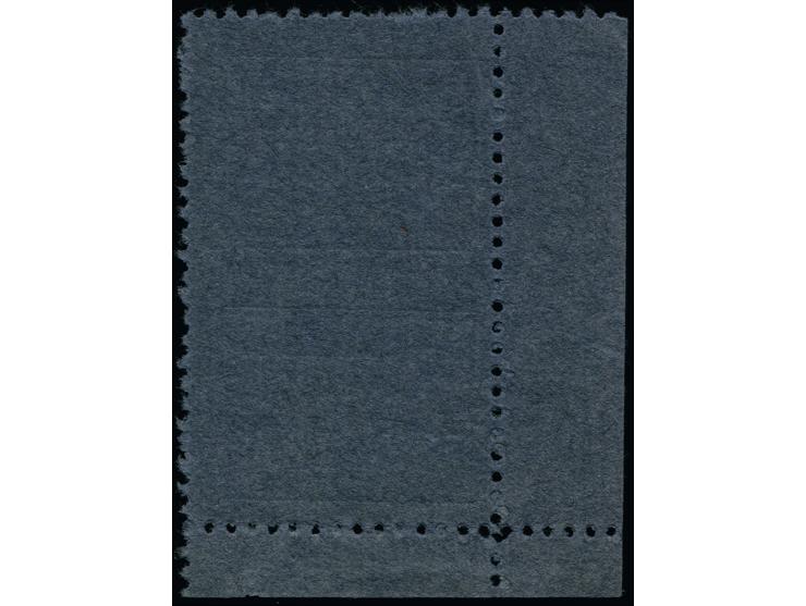 1941, 50 Krb. im senkrechten Paar, Typen I und II, aus der linken unteren Bogenecke, waagerecht ungezähnt, ohne Gummi, ein se