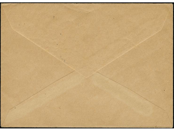 1938, Flugpost 3 Kc., sauber mit Sonderstempel “REICHENBERG 8. OKT. 1938” auf kleinem Blanko-Umschlag, tadellos, Auflage nur 