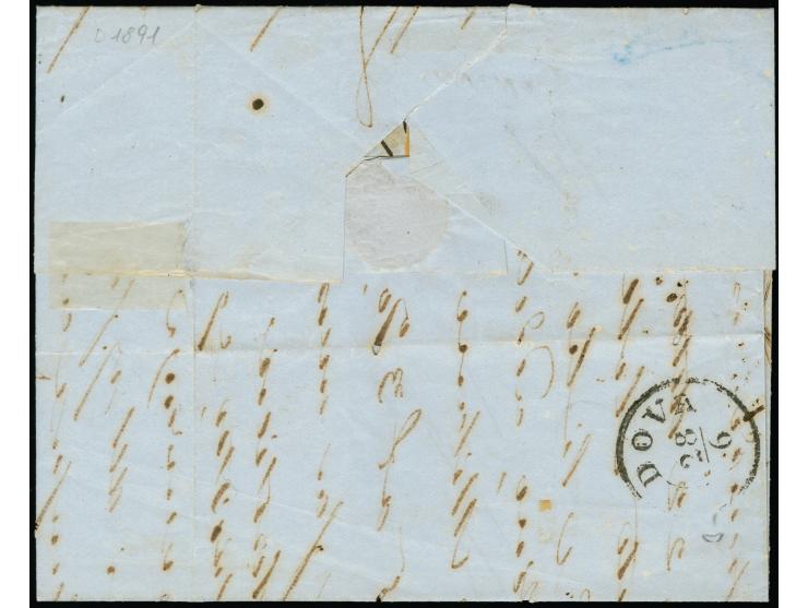 "PADOVA", L1 ohne Datum, als zusätzliche Entwertung auf Handpapier 30 Centesimi, voll- bis breitrandig, mit nur kurz übergehe