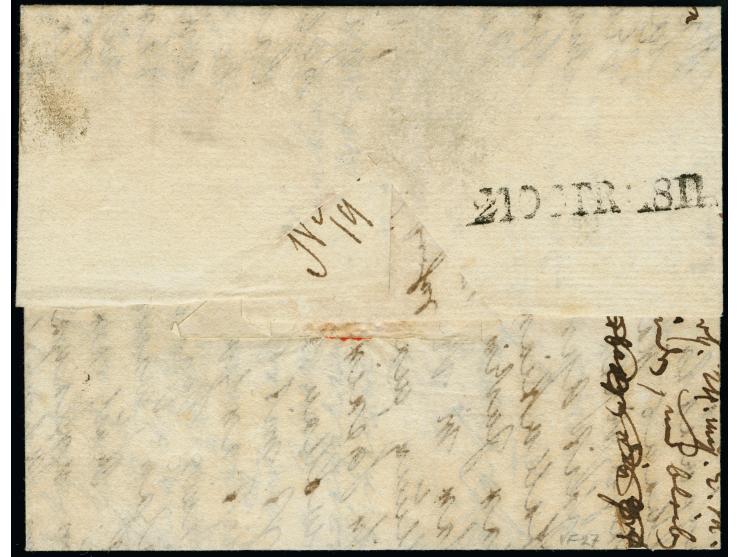 "P.129.P. / NIENBOURG", sauber auf komplettem Faltbrief 1811 nach Hannover.