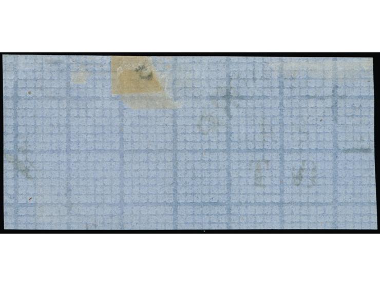 1866, 1 ¼ Sch. rotlila auf großem Briefstück, mit Stichstempel und neben- gesetztem Bergedorfer Ortsstempel, ein attraktives 