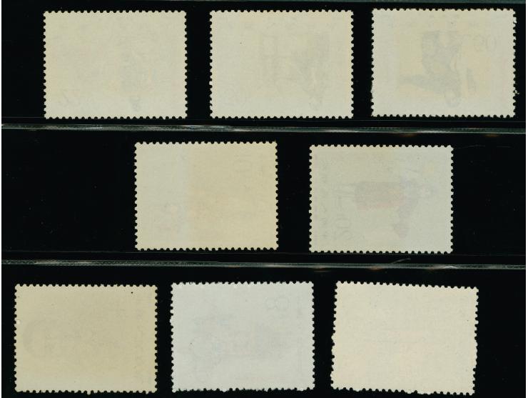 1962, Mei Lan-fang 4 – 50 f. perforated, mint never hinged, 2 values gum partly lightly toned