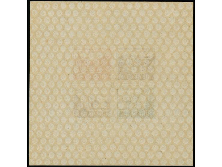 1946, Wiederaufbau-Block mit 12 Pfg. dunkelrotorange auf dünnem Papier, Blocktype I/III, postfrisch, in einwandfreier Erhaltu