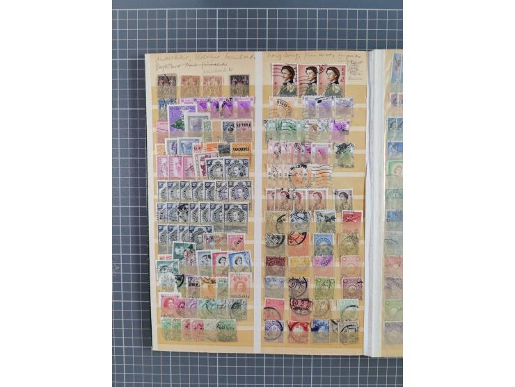 1840/2016 (ca.), mint never hinged/unused and used accumulation, incl. China, Russia, French and British Colonies with Cape o