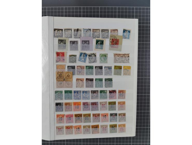 1840/2016 (ca.), mint never hinged/unused and used accumulation, incl. China, Russia, French and British Colonies with Cape o