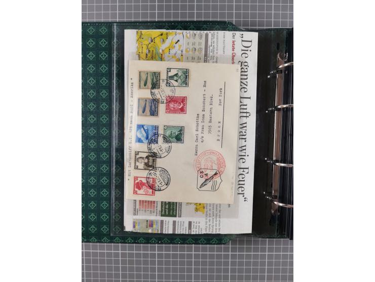 1930/85 (ca.), assembly of over 70 airmail covers including many Zeppelin Flights, Catapult via the Bremen, etc., most depart