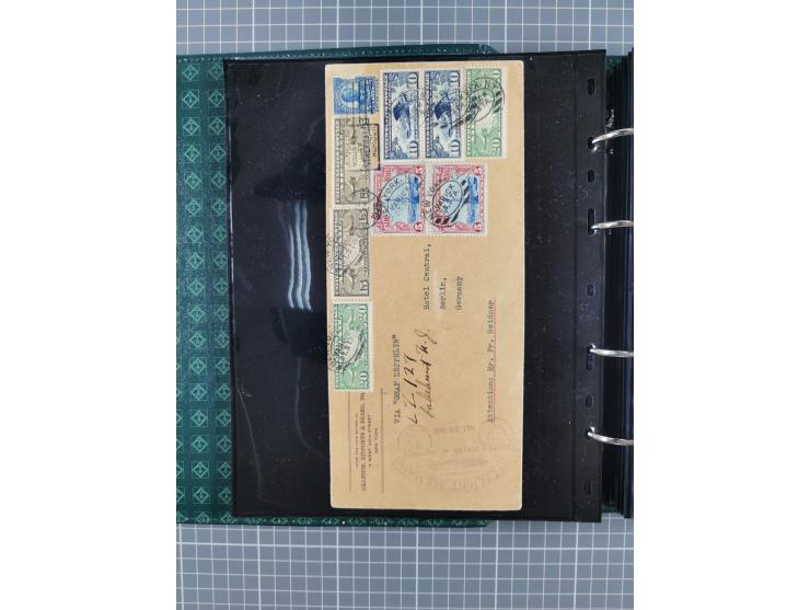 1930/85 (ca.), assembly of over 70 airmail covers including many Zeppelin Flights, Catapult via the Bremen, etc., most depart