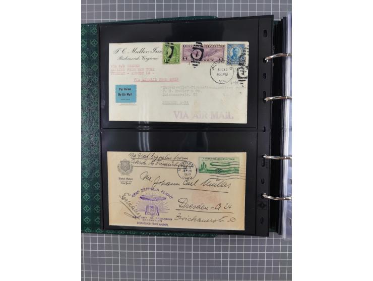 1930/85 (ca.), assembly of over 70 airmail covers including many Zeppelin Flights, Catapult via the Bremen, etc., most depart